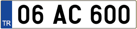 Trailer License Plate